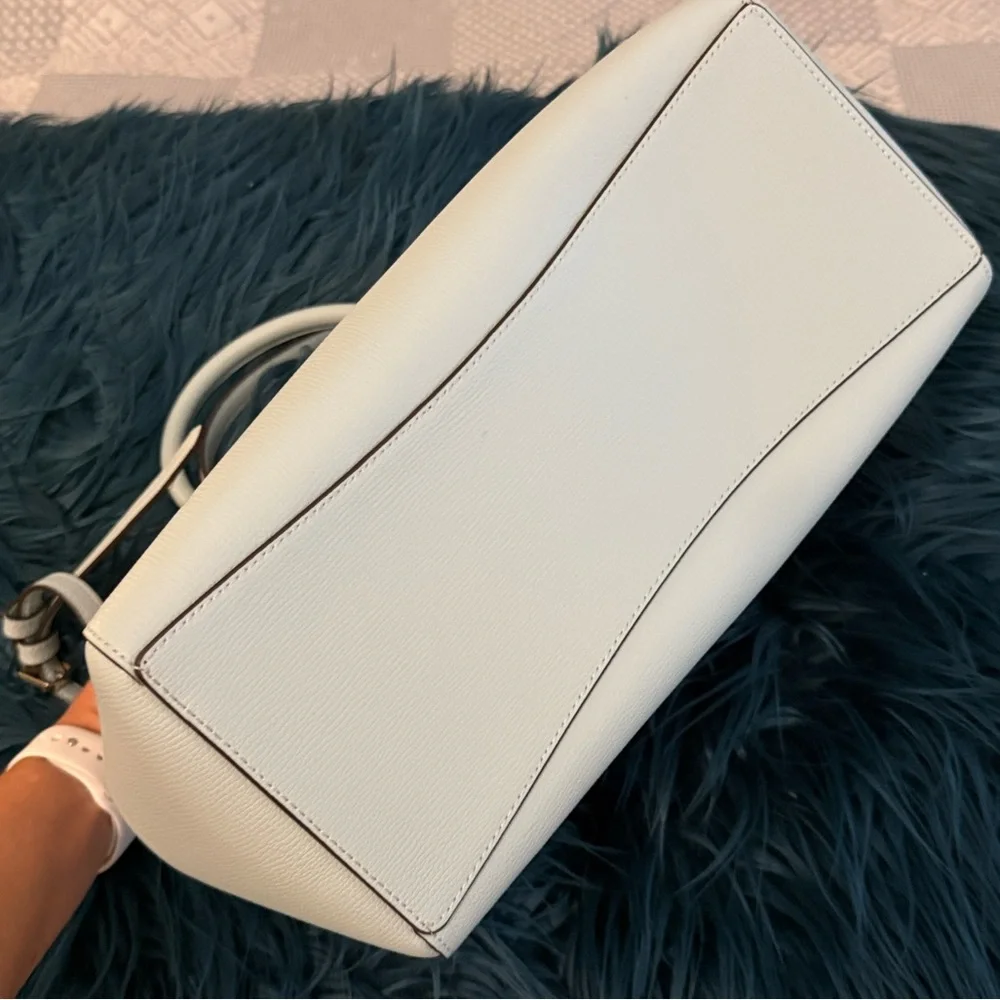 Kate Spade Kristi satchel in dewy blue Saffiano leather - Picture 7 of 7